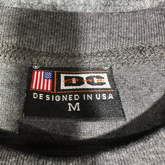 USA Washington DC Top Womens Medium Gray Cotton Knit Short Sleeve Pullover Tee - Picture 3 of 5